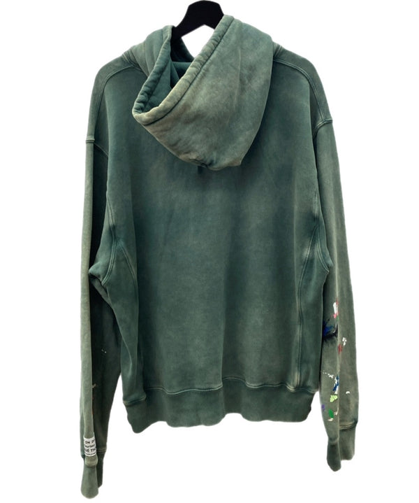 ギャラリーデプト GALLERY DEPT CENTER LOGO PULL OVER HOODIE センター ロゴ プルオーバー フーディ パーカー 緑 パーカ ロゴ グリーン Lサイズ 104MT-1276