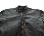 US US古着 80s 90s シングルライダースジャケット TALONジップ 80's 90's レザージャケット 34 ジャケット ブラック 103MT-3410
