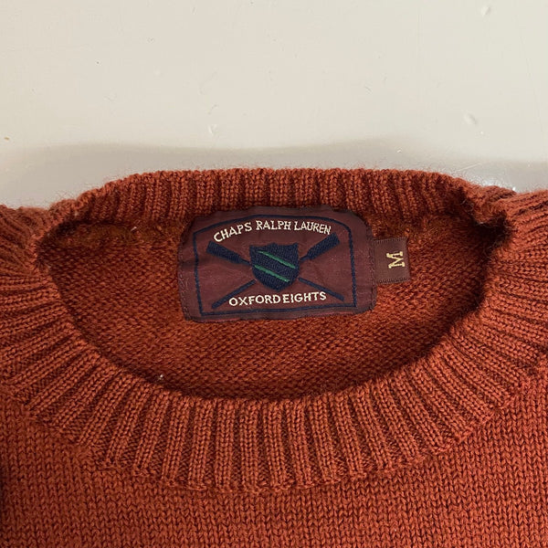 ラルフローレン Ralph Lauren Chaps Winter Sports エンジ 日本製 ニット セーター Mサイズ 201MT-3815