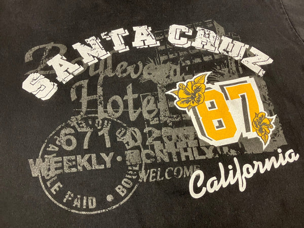 サンタクルーズ SANTA CRUZ 90's 90年代 オールドスケート OLD SKATE MADE IN USA アメリカ製 VINTAGE ヴィンテージ  Tシャツ ブラック Mサイズ 101MT-4285