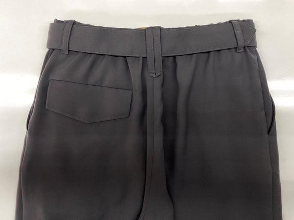 クルニ CULLNI 2Tuck Pants with Long Belt for STUDIOUS タック ワイド パンツ ジップフライ ベルト 灰 無地 CU-021-ST スラックス グレー サイズ 1 104MB-334