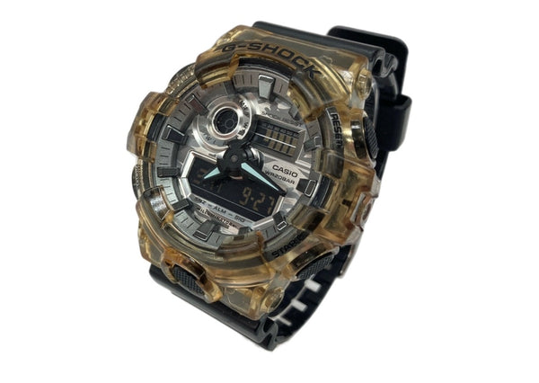 ジーショック G-SHOCK CASIO カシオ 耐衝撃構造 20気圧防水 アウトドア 腕時計 スケルトン ウォッチ 5522 黒 GA-700SKC メンズ腕時計ブラック 104T-33