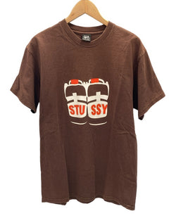 ステューシー STUSSY 00s OLD STUSSY オールドステューシー ターミネーターモチーフ プリントTシャツ 茶 Tシャツ ブラウン Mサイズ 101MT-3011