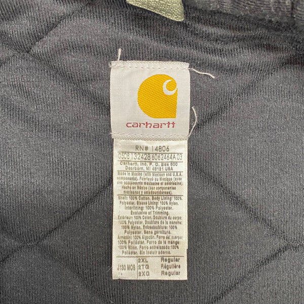 【曜日割引対象外】 カーハート Carhartt 00's アクティブジャケット パーカー モスグリーン ジャケット グリーン 2XLサイズ 201MT-4743 VB