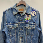 【曜日割引対象外】 リーバイス Levi's 70's~ 4th ワッペン デニムジャケット ジャケット ブルー 36サイズ 201MT-4471 VB