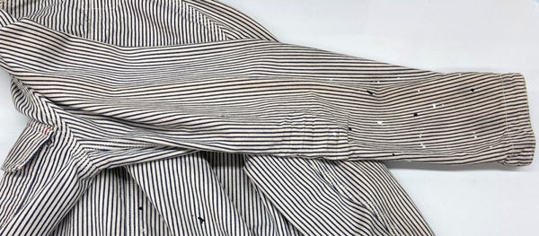 ネイバーフッド NEIGHBORHOOD SHIPYARD H/C-JKT シップヤード ヒッコリー HICKORY カバーオール ワーク ライトアウター JACKET WHITE 白 BLUE 青 091ARNH-JKM01 ジャケット ストライプ ホワイト Mサイズ 104MT-1822