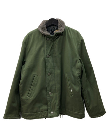 ヴィンテージ vintage middlesex naval uniform DECK JACKET デッキ ジャケット 裏ボア ミリタリー アウター 緑 ジャケット 無地 グリーン Lサイズ 104MT-1404