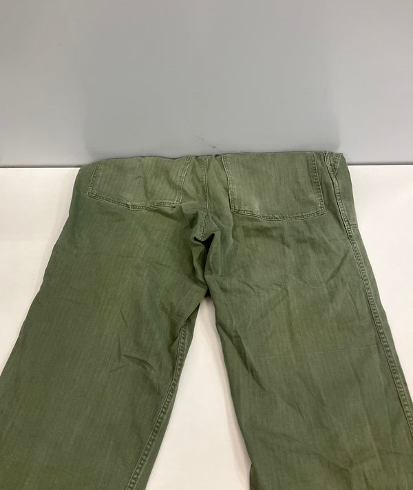 ミリタリー Military 40's~50's 40～50年代 US ARMY M-47 HBT 米軍 ベイカーパンツ アジャスター VINTAGE ヴィンテージ カーゴパンツ カーキ - 101MB-713