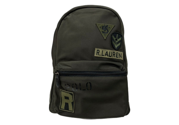 ラルフローレン RalphLauren POLO ARMY BACKPACK アーミー バックパック ワッペン リュック 緑 バッグ メンズバッグ バックパック・リュック ロゴ カーキ 104B-67