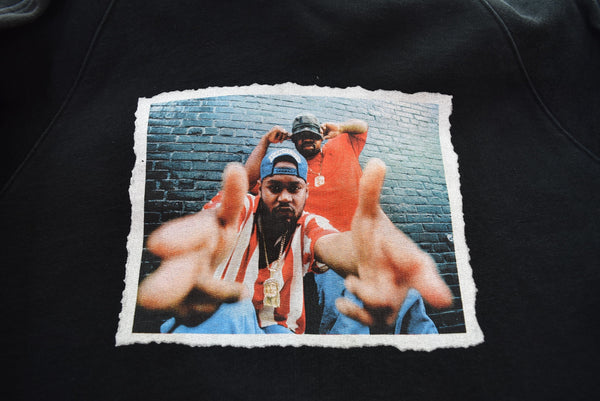 ラファイエット Lafayette 20AW T.ERIC MONROE x LFYT x 1807 x CASH BACK TO THE 90’S RAEKWON AND GFK PULLOVER HOODIE 4 パーカ ブラック 103MT-2882