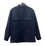 ヴィンテージ vintage 80s 80年代 BEMIDJI WOOLEN MILLS ダブルマッキーノ ロケットTALON USA製 紺 ジャケット 無地 ネイビー Mサイズ 104MT-1910