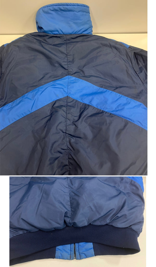 ジェリー GERRY 80’s 80年代 旧タグ 2トーン 切替デザイン ダウンジャケット VINTAGE ヴィンテージ MADE IN USA アメリカ製 - ジャケット ブルー 101MT-4616