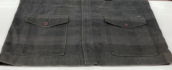 ステューシー STUSSY OLD オールド active jkt アクティブ ジャケット M65 ミリタリー ジャケット コーデュロイ 灰 ジャケット ボーダー グレー Lサイズ 104MT-1836