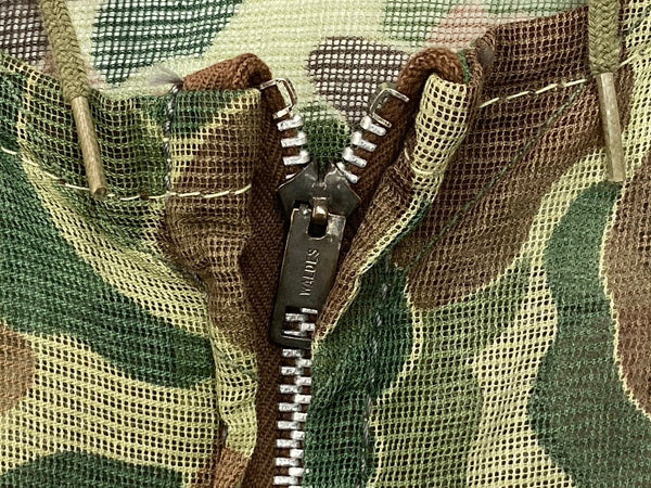 ミリタリー Military ダックハンターカモ モスキートネット シアー リメイク WALDES ZIPPER 片爪 コの字 パーカ カモフラージュ・迷彩 カーキ 104MT-1386