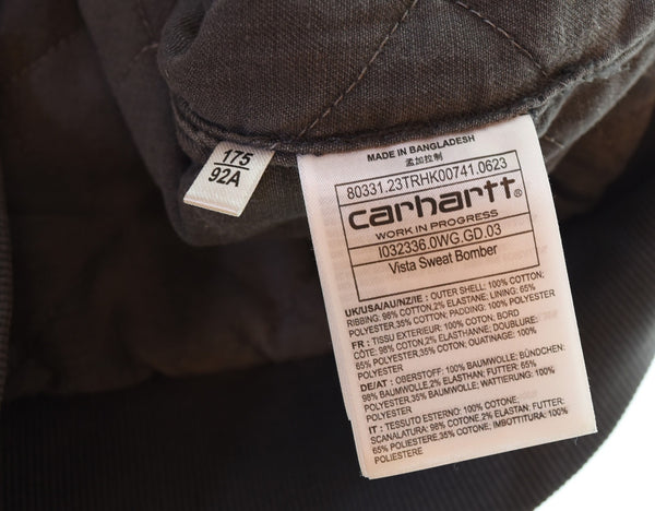 カーハート Carhartt VISTA SWEAT BOMBER ビスタ スウェットボンバー ジャケット グレー Mサイズ 103MT-3517