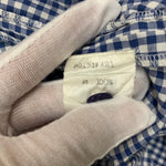 ピンクハウス PINK HOUSE セーラー襟 キューピーワッペン ギンガムチェック柄 ワンピース ブルー 201LT-426