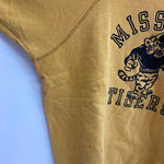 【曜日割引対象外】 ヴィンテージ vintage ARTEX 60's 70's フロッキープリント 半袖スウェット スウェット イエロー Lサイズ 201MT-4789 VB