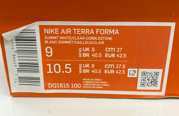 ナイキ NIKE オフホワイト エアテラフォーマ サミットホワイト アンド サイキックパープル Off-White Air Terra Formコラボ DQ1615-100  メンズ靴 スニーカー ホワイト 27cmサイズ 201-shoes1286