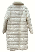 モンクレール MONCLER 17年 BAGAUD リバーシブル ダウンコート ボア DOWN COAT BOA 刺繍 IVORY アイボリー WHITE 白 F20931C51970 C0525 コート ロゴ ホワイト SIZE1 104LT-71