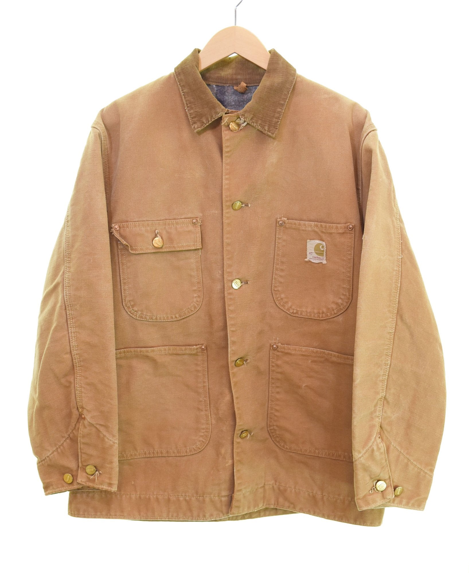 70s carhartt カーハート ミシガンチョアコート フード付き XL