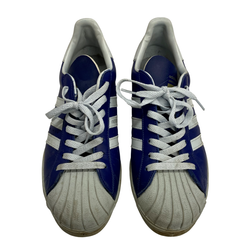 【曜日割引対象外】 アディダス adidas 90's 96年製 スーパースター メンズ靴 スニーカー ブルー 26.5cmサイズ 201-shoes1514 VB