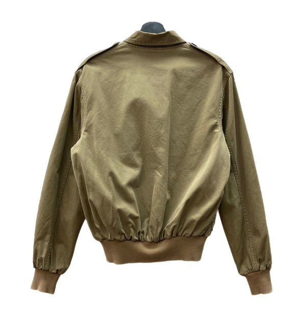 ダブルアールエル RRL 90s 90年代 三ツ星タグ A-2 TYPE フライトジャケット ブルゾン アウター ジャケット 無地 ベージュ Sサイズ 104MT-1996