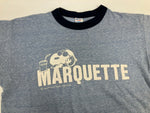 チャンピオン Champion 80's 80年代 トリコタグ PEANUTS SNOOPY ピーナッツ スヌーピー プリント vintage ヴィンテージ made in USA アメリカ製 リンガーT Tシャツ ブルー Lサイズ 101MT-4042