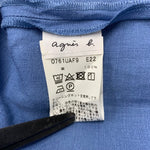 アニエスベー agnes b. ロングスカート リネンスカート 0761UAF9 スカート ブルー 201LB-102