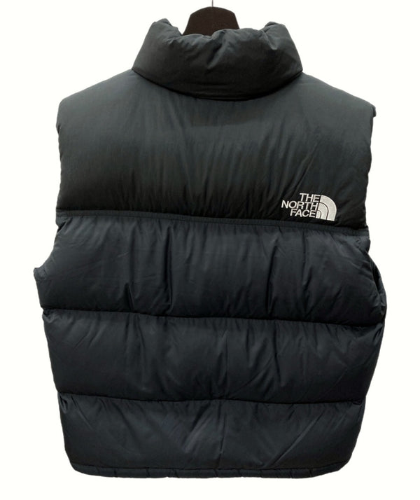 ザノースフェイス THE NORTH FACE NUPTSE VEST DOWN ヌプシ ベスト ダウン 刺繡 BLACK 黒 ND92338 ベスト ロゴ ブラック Mサイズ 104MT-722