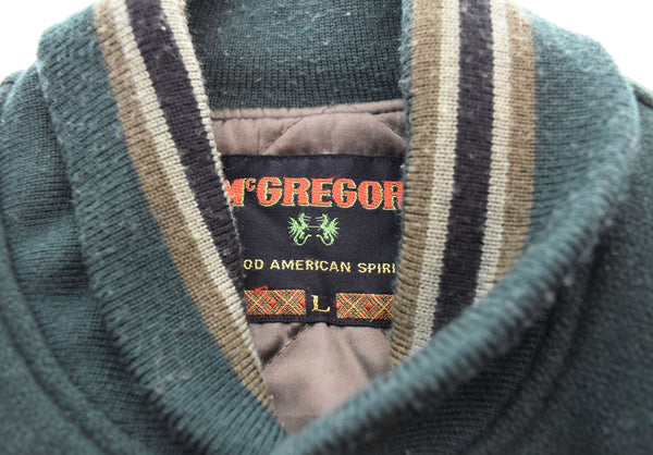 マックレガー McGREGOR 70s 80s ウール スタジャン 緑 G13-8614 ジャケット グリーン Lサイズ 103MT-1864