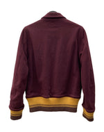 ホワイツビル Whitesville WOOL KNIT AWARD JACKET ウール ニット アワード ジャケット ボタン スタジャン アウター ワインレッド 赤 WV13126 サイズ 38 ジャケット ワンポイント レッド 104MT-1437