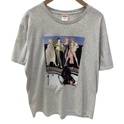 シュプリーム SUPREME American Picture Tee Tシャツ グレー Lサイズ 201MT-4042