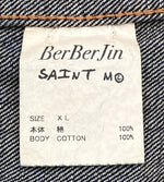 セントマイケル SAINT MICHAEL BerBerJin 24SS DENIM JACKET FIRST デニムジャケット ファースト ヴィンテージ加工 BLUE 青 SM-YS8-0000-C72 XL ジャケット 無地 ブルー 104MT-750