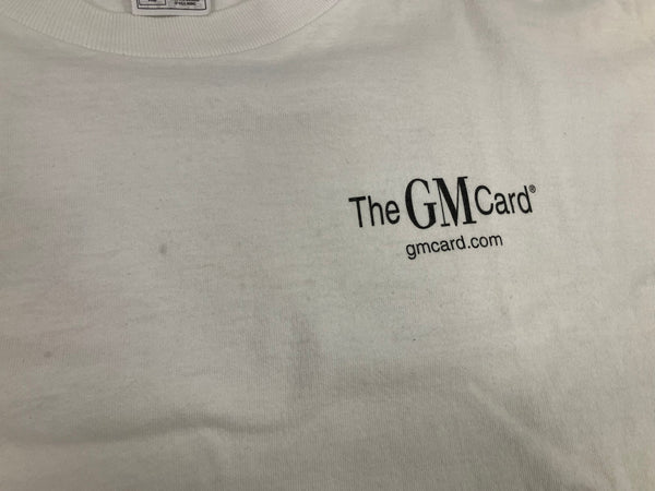 US US古着 90’s～ FRUIT OF THE LOOM The GM Card Mastercard マスターカード 企業T アートT VINTAGE ヴィンテージ XL Tシャツ ホワイト LLサイズ 101MT-4280