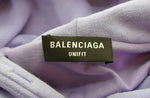 バレンシアガ BALENCIAGA  21SS Caps Destroyed Hoodie キャップス デストロイド フーディ ダメージ 加工 プルオーバー 659403 パーカ パープル Mサイズ 103MT-1729