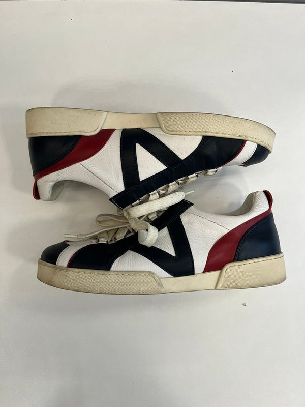 ルイ・ヴィトン LOUIS VUITTON トリコロール レザー ローカットスニーカー BA1006 メンズ靴 スニーカー ホワイト サイズ7 101sh-2282