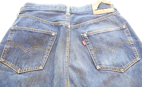リーバイス Levi's 90s 米国製 501XX バレンシア工場 ボタン裏555 ストレートデニムパンツ  デニム ブルー 32 103MB-638