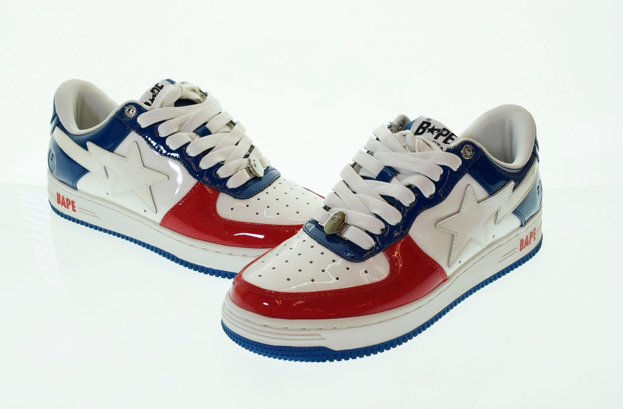 アベイシングエイプ A BATHING APE BAPESTA ベイプスタ スニーカー 白 メンズ靴 スニーカー ホワイト 27.5cm  103S-294 | 古着通販のドンドンサガール