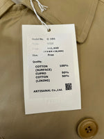 ガーゼ Gauze# フィンクスコットンワイドトレンチコート G686 コート ベージュ フリーサイズ 101LT-203