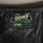 ショット SCHOTT ハイブリッド ダウンジャケット HYBRID DOWN JKT 3102056 ブラック XLサイズ 201MT-4566
