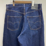 【曜日割引対象外】 リーバイス Levi's WIDE PLEAT CROP バギー ワイドパンツ blue tab デニム ブルー W32サイズ 201MB-856 VB