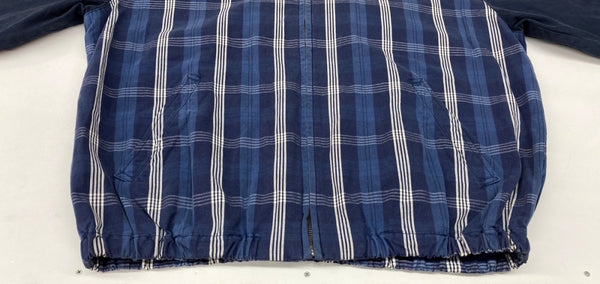 ラルフローレン RalphLauren Polo Sport ポロ スポーツ  90's CHECK SWING TOP チェック スウィングトップ 襟コーデュロイ 紺 ジャケット チェック ネイビー Mサイズ 104MT-2298