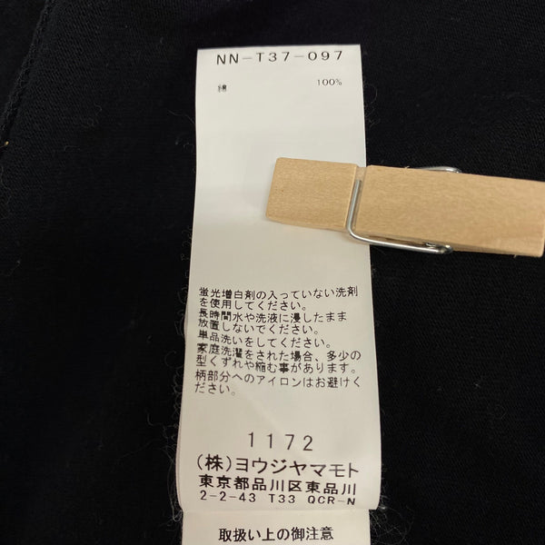 ブラックスキャンダルヨウジヤマモト BLACK Scandal Yohji Yamamoto BS 落書きPT LS NN-T37-097 ロンT ブラック 2サイズ 201MT-3942