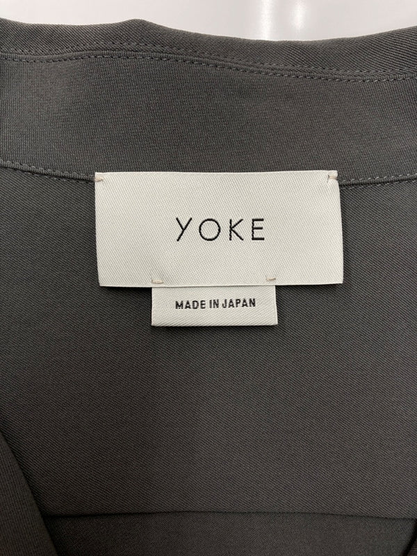 ヨーク YOKE 20SS SHIRTS CARDIGAN シャツ カーディガン テーラード 薄手 ジャケット 灰 YK20SS0096SH ジャケット 無地 グレー Mサイズ 104MT-1624