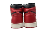 ナイキ NIKE 16年製 AIR JORDAN 1 RETRO HIGH OG BRED エア ジョーダン レトロ ハイ ブレッド AJ1 赤 黒 555088-001 メンズ靴 スニーカー ブラック 27cm 104S-713