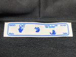 オフホワイト OFF-WHITE 21AW DEGRADE ARROW SLIM デグレイド アロー スリム フーディ パーカー 黒 パーカ ロゴ ブラック Lサイズ 104MT-2010