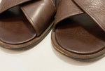 エストネーション ESTNATION Leather Cross Sandal クロス サンダル MADE IN JAPAN クロスベルト メンズ靴 サンダル その他 ブラウン サイズ 41 101-shoes1590