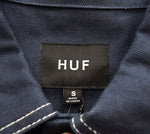 ハフ HUF MASON SHACKET コントラスト ステッチ ジャケット コットンツイル 24AW フレンチ ワーク ウェア  MASON SILVA ジャケット ネイビー Sサイズ 103MT-1778