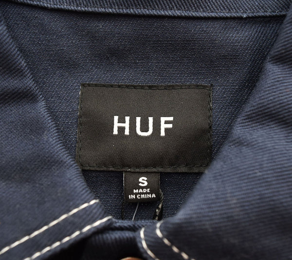 ハフ HUF MASON SHACKET コントラスト ステッチ ジャケット コットンツイル 24AW フレンチ ワーク ウェア  MASON SILVA ジャケット ネイビー Sサイズ 103MT-1778
