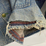 オシュコシュビゴッシュ OSHKOSH B'GOSH ~50's デニムカバーオール 襟コーデュロイ ジャケット ブルー 201MT-3577 VB